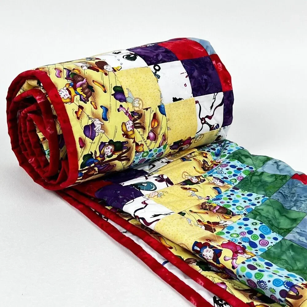 Baby Quilt Handmade Patchwork 